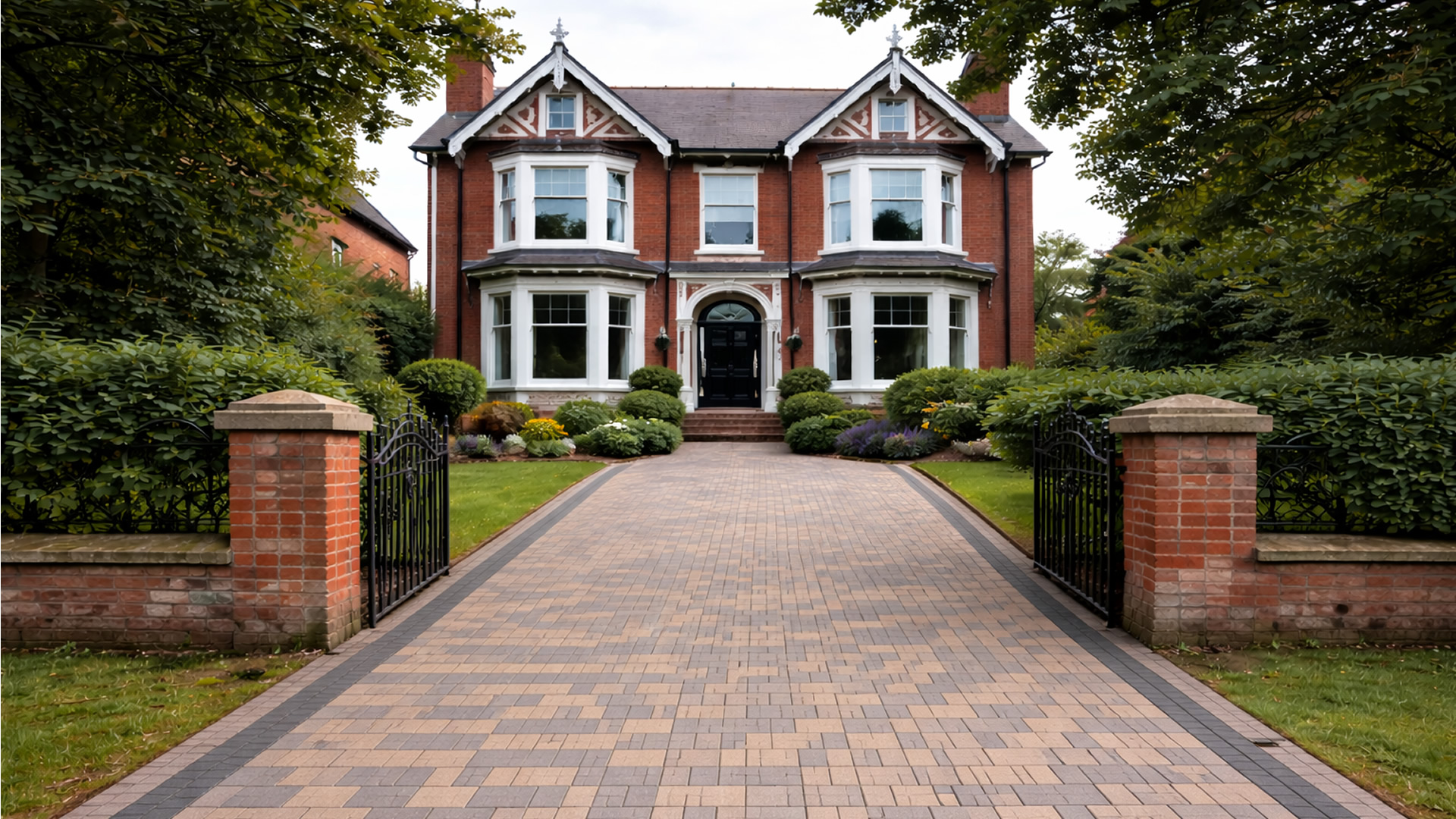 Completed driveway project in Liverpool