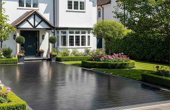 Gravel driveway installation