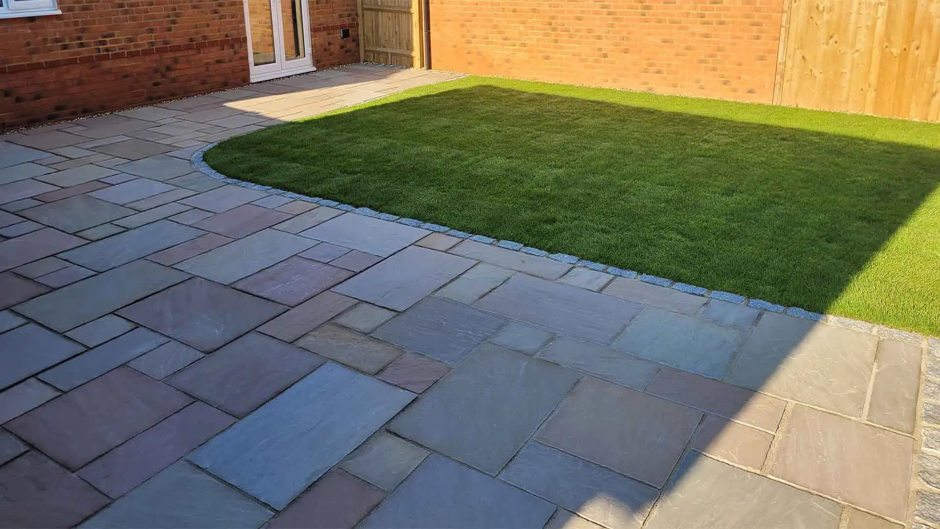 Indian sandstone patio paving in Liverpool