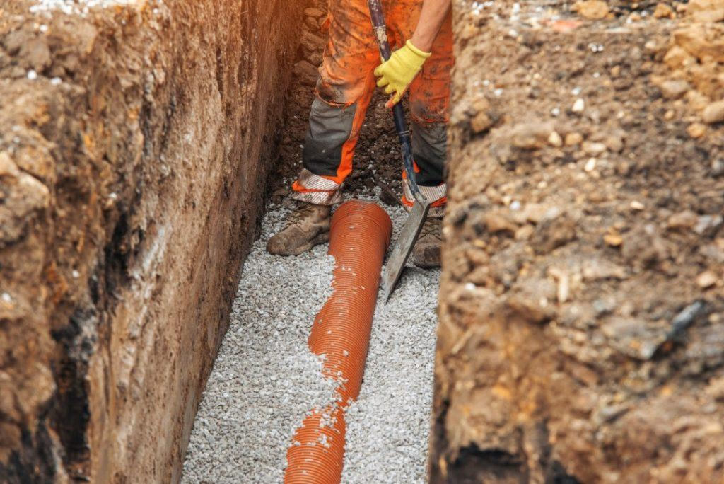 Ground preparation and drainage works