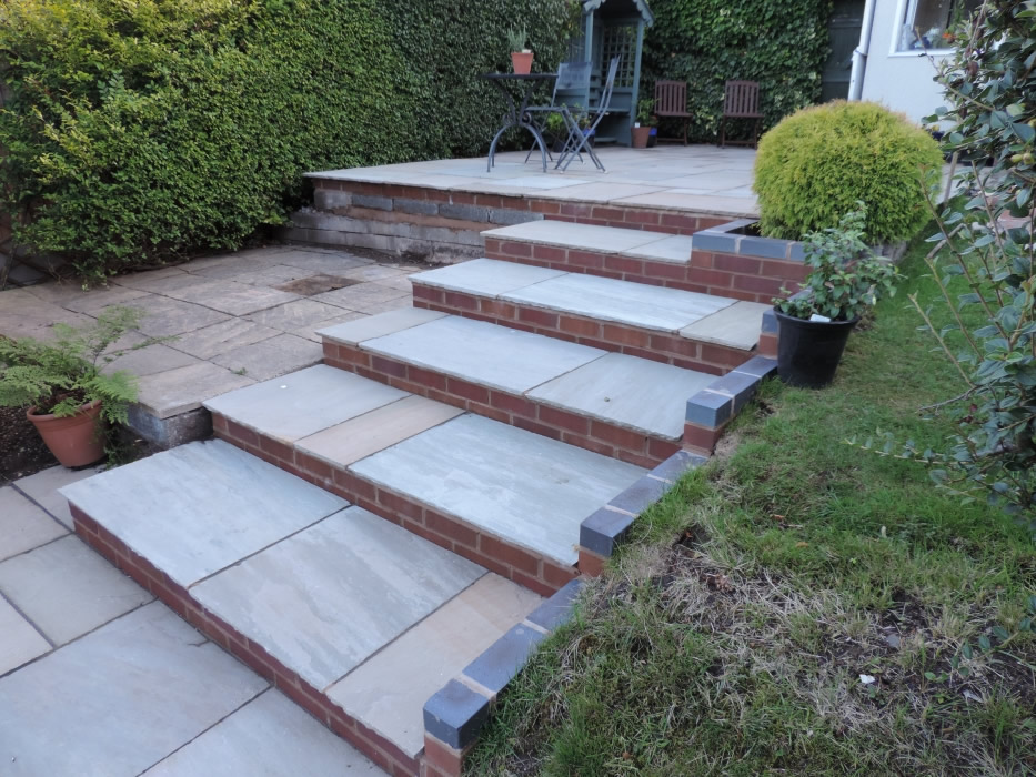 Pathway and paving steps installation